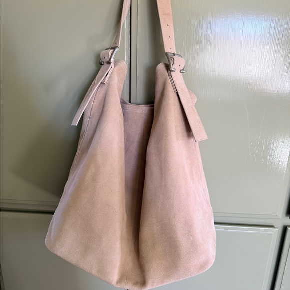 Free People Handbags - Free People We The Free Honor Oversized Tote Bag Suede Brown Boho Contemporary